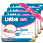 Little's Comfy Baby Pants New Born Diapers (160 Pieces) | Soft Comfort, High Absorbency & Leak Protection