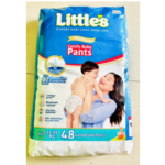 Little's Comfy Baby Pants Diapers XXL (15-25 kg) – Soft, Leak-Proof Protection, 48 Count