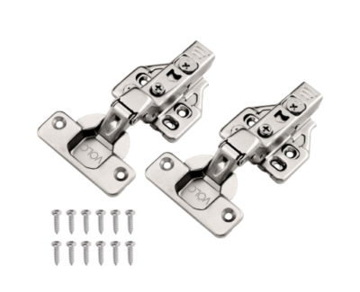 VOLO 3D Soft Close Inset Cabinet Hinges 15 Crank Mild Steel Hinges for Furniture & Wardrobes (Set of 2)